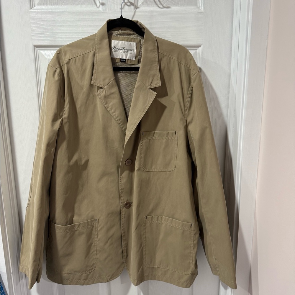Norm Thompson Men's Khaki Lightweight Jacket size 2XL